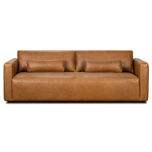 Esteban 90'' Genuine Leather Sofa & Reviews Joss & Main